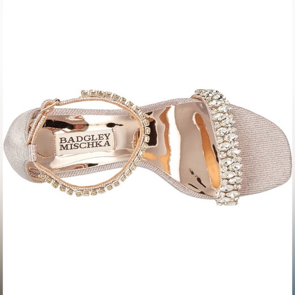 Badgley Mischka Women's Harriet Heeled Rose Sandal 7 - Picture 7 of 11